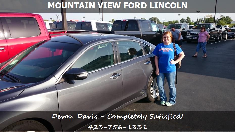 Mountain View Ford Lincoln Customer Rating \u0026 Review for Devon Davis of Signal Mtn, TN