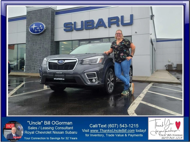 Congratulations to Mary who chose a Factory Certified Subaru Forester from "Uncle" Bill OGorman