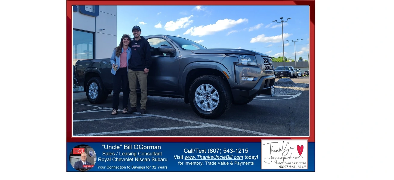 Luke and Alicia ASKED for "Uncle" Bill again... they needed a bigger Nissan Frontier!