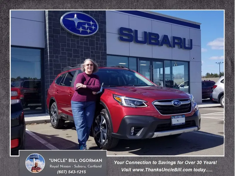 Congratulations to Sue from Groton NY!  She Saved with Royal Subaru and "Uncle" Bill!