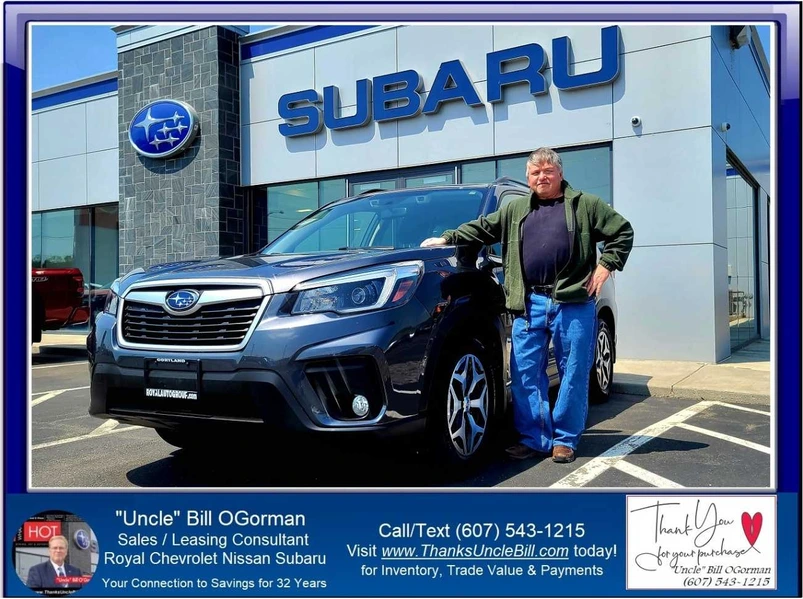 Bill Stiles knew just who to see for his next vehicle... he went to Royal Subaru to see "Uncle" Bill