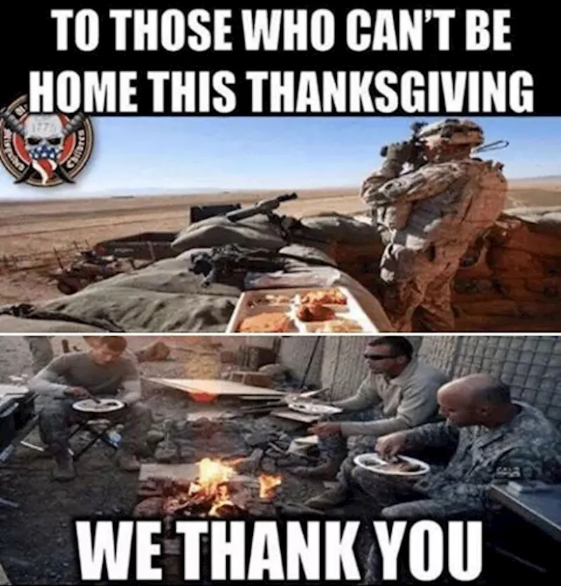 Giving Thanks for those who serve