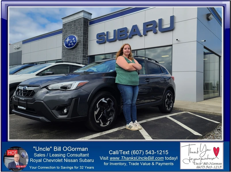 Look who has chosen a Factory Certified Pre-Loved Subaru from "Uncle" Bill & Royal!