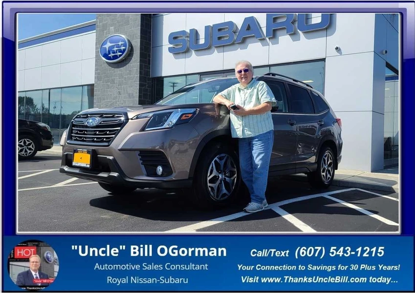 Thank you Janet for coming back and getting another Subaru Forester from "Uncle" Bill & Royal!