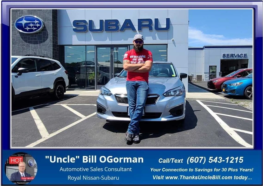 Congratulations to Gage Root of Homer New York!  Now he has a Subaru from "Uncle" Bill!