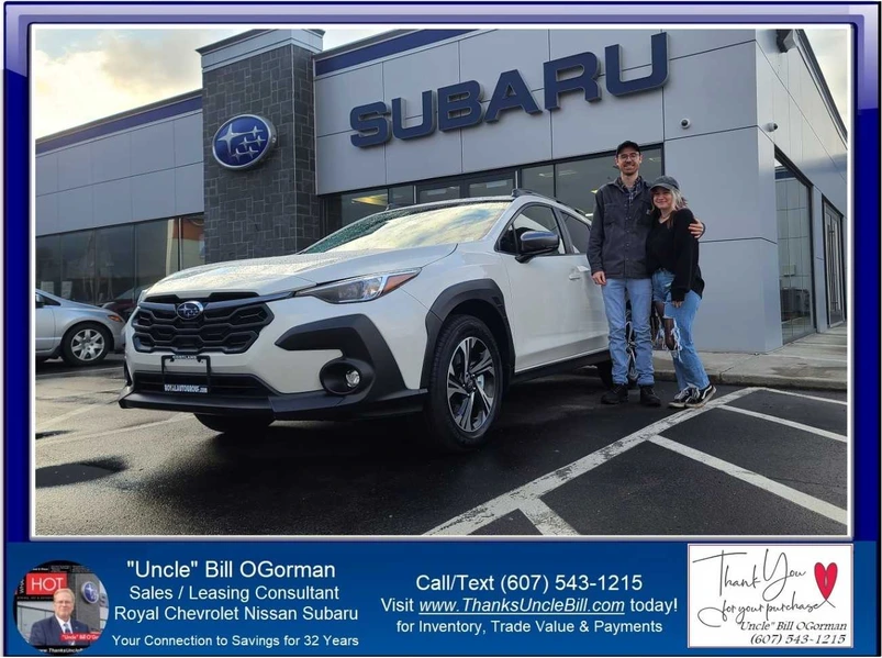 Congratulations to Brian Rood Jr!  Peggy sent him to see "Uncle" Bill at Royal Subaru of Cortland