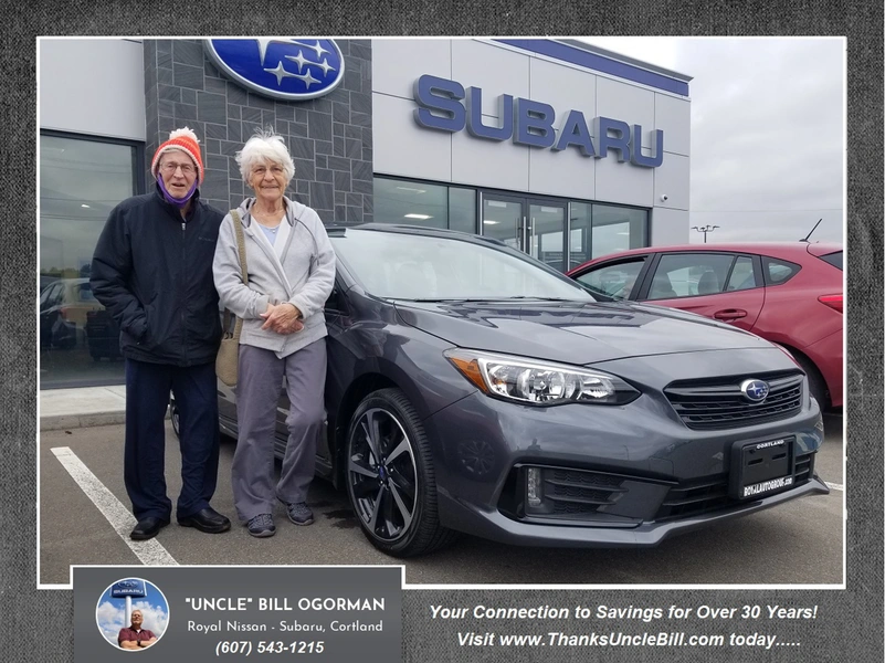 Congratulations to Heidi and Lum!  They are now driving a NEW SUBARU from Royal and "Uncle" Bill!