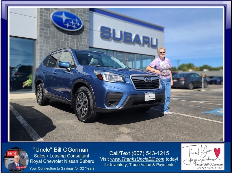 Congratulations to Barb Seager!  She is now driving a low mileage Subaru Forester!