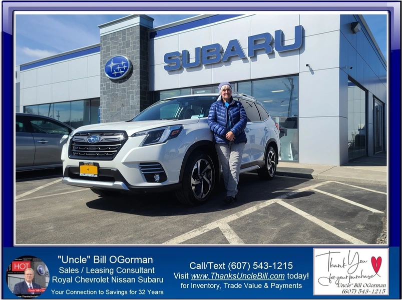 Your trade can lower the costs of trading in and trading up... Just ASK "Uncle" Bill of Royal Subaru
