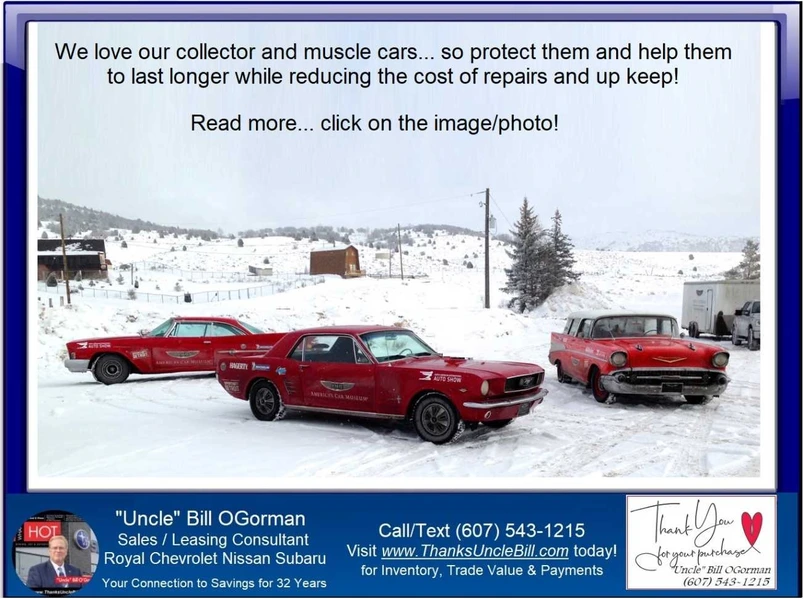 Classic Car or Truck?  Summer Only Ride?  It's time to talk about Winter Storage with "Uncle" Bill