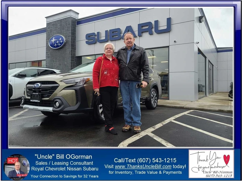 Kenneth and Brenda knew exactly what they wanted... 1.9% on a New Subaru with "Uncle" Bill
