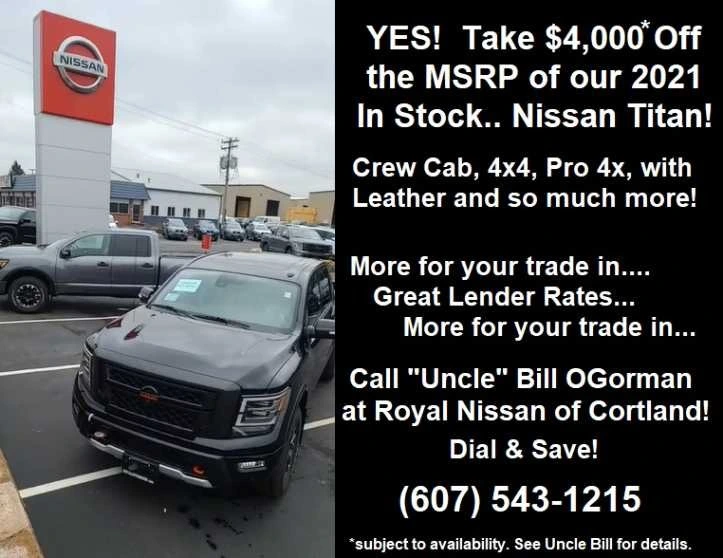 Nissan Titan Trucks - In Stock 2021 Take $4000 off MSRP* Ends 4/30/22