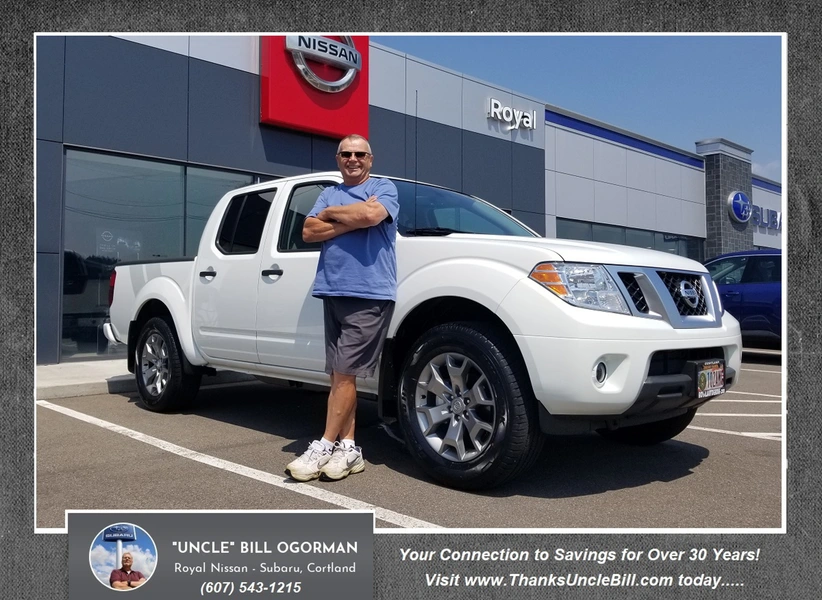 Congratulations "Tink" on your New Nissan Frontier from Royal Nissan and "Uncle" Bill OGorman!