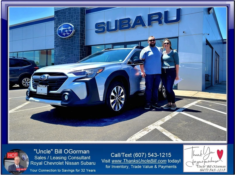 Congratulations to Chelsey as she starts the Summer in a New Subaru from "Uncle" Bill and Royal