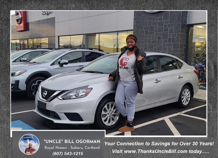 Kiara came in for service on her Nissan Rogue... and drove away with a Nissan Sentra!