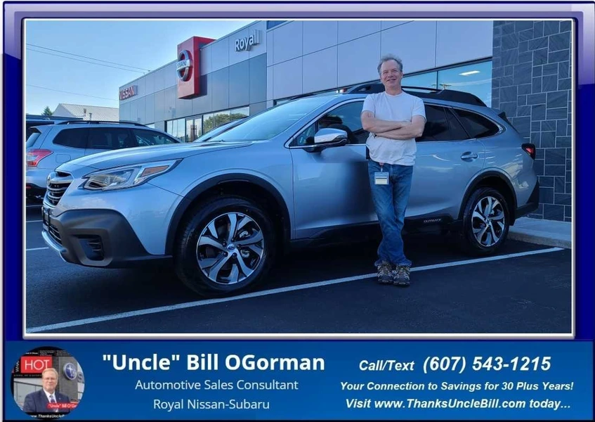 Congratulations to Curtis Kretz of Ithaca!  He Saved with Royal Subaru and "Uncle" Bill!