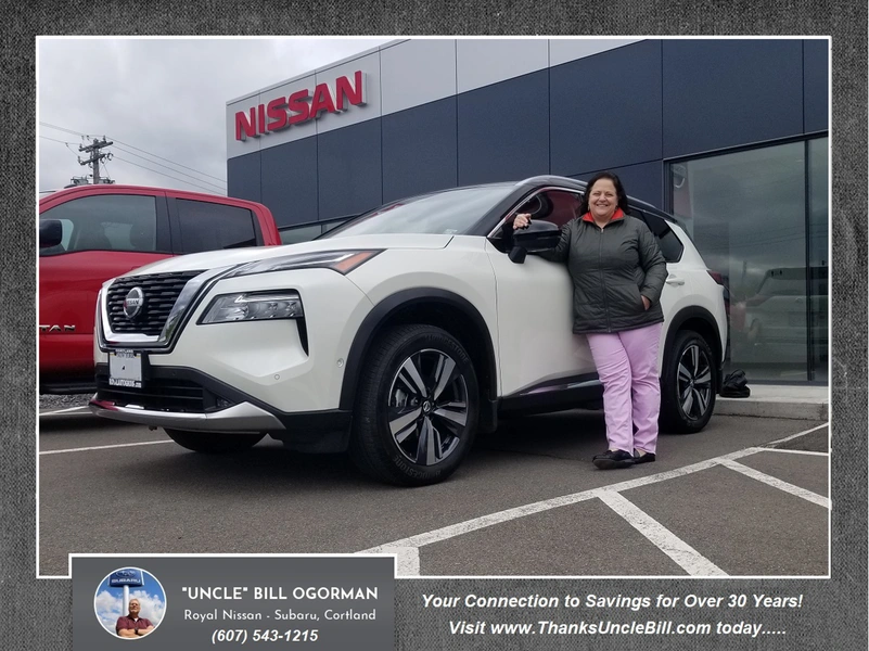 Congratulations to Nancy! She saved with Royal Nissan and "Uncle" Bill OGorman