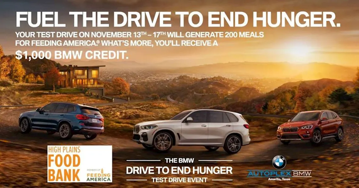 Drive to End Hunger with Autoplex BMW Amarillo, Texas