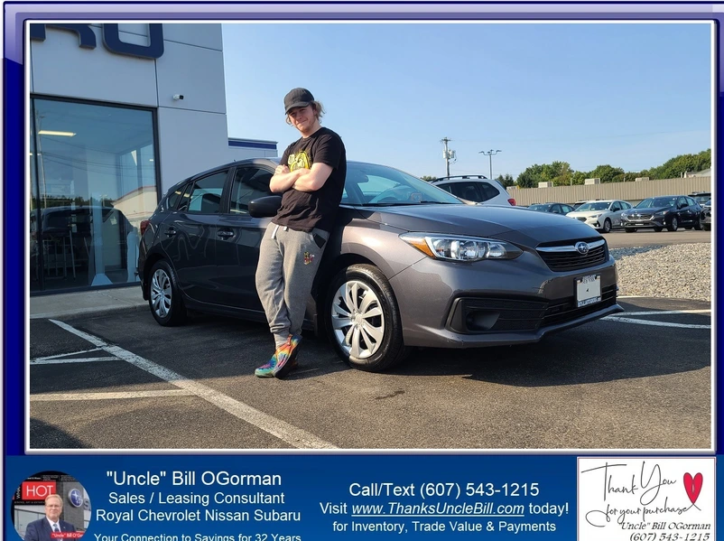 Congratulations to Holden!  He chose a Pre-Loved Subaru with "Uncle" Bill and Royal Subaru