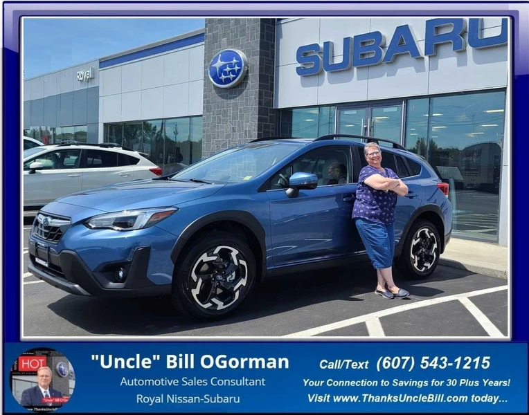 Congratulations to Cindy Carlson!  She ordered her New Subaru Crosstrek and now it's HERE!