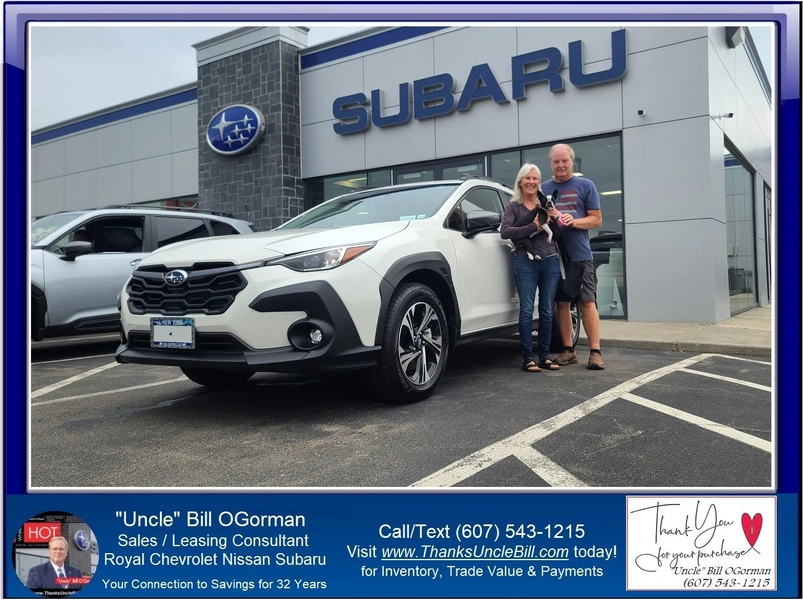 Kathleen Shipos was ready for a New Subaru!  She chose the Crosstrek with "Uncle" Bill