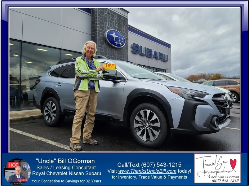 After 10 years Nancy has traded in her Subaru Outback for a New 2025 Outback!