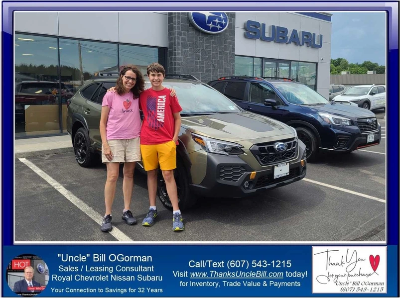 Leah and her son Victor found the perfect Subaru with "Uncle" Bill OGorman and Royal Subaru!