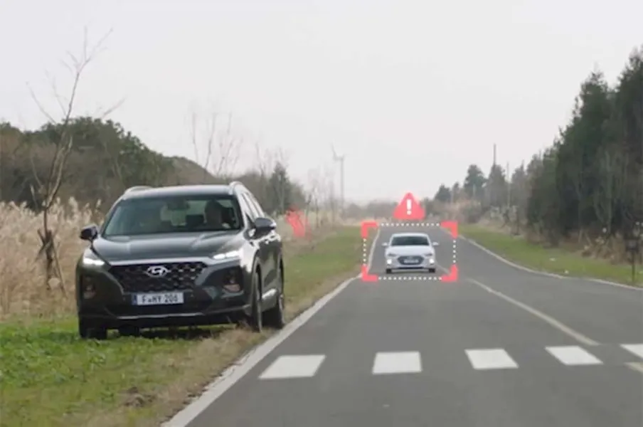 See The New Hyundai Santa Fe's Safety Exit Assist Feature In Action