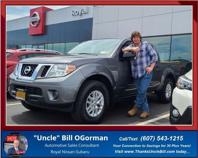 Rich has now upgraded to a 2019 Factory Certified Nissan Frontier from "Uncle" Bill and Royal Nissan