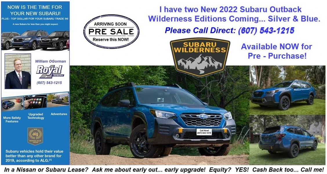 Get the NEW 2022 Subaru Outback WILDERNESS EDITION.... Before they're GONE!