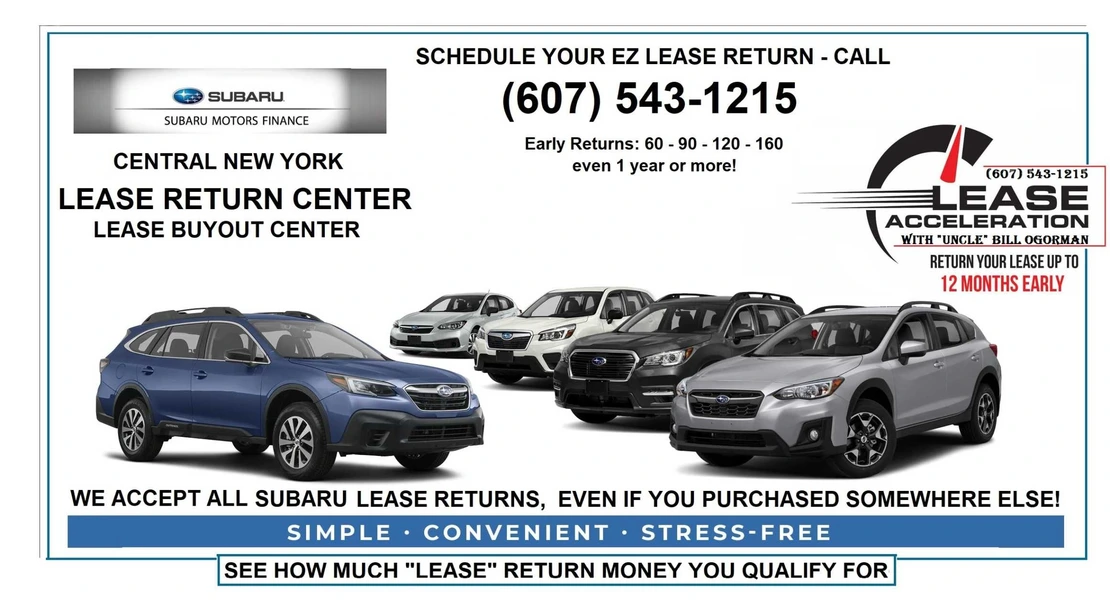 You may have a lease coming due... what are YOUR Choices?  Cash Back?  It's possible, just ask