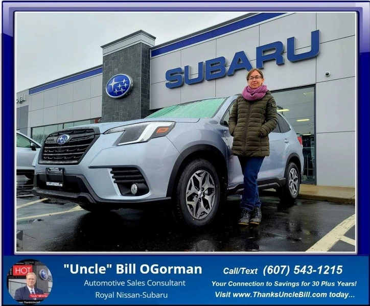 Heather, thank you and congratulations on your New 2023 Subaru Forester from "Uncle" Bill!