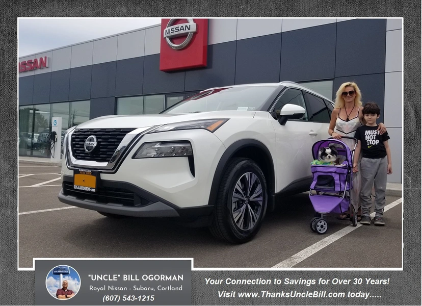 Thank you Christina and Congratulations on your New 2021 Nissan Rouge from Royal Nissan and "Uncle" Bill!