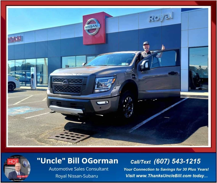 Congratulations to Harold "Butch" Quaile who chose "Uncle" Bill and Royal Nissan for his Truck!