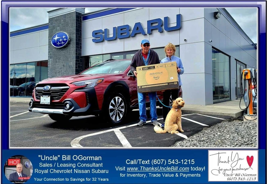 Richard and Jill once again found the value they needed with "Uncle" Bill OGorman and Royal Subaru