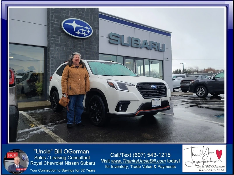 Helen was ready to upgrade her Subaru so Conrad called "Uncle" Bill at Royal Subaru!