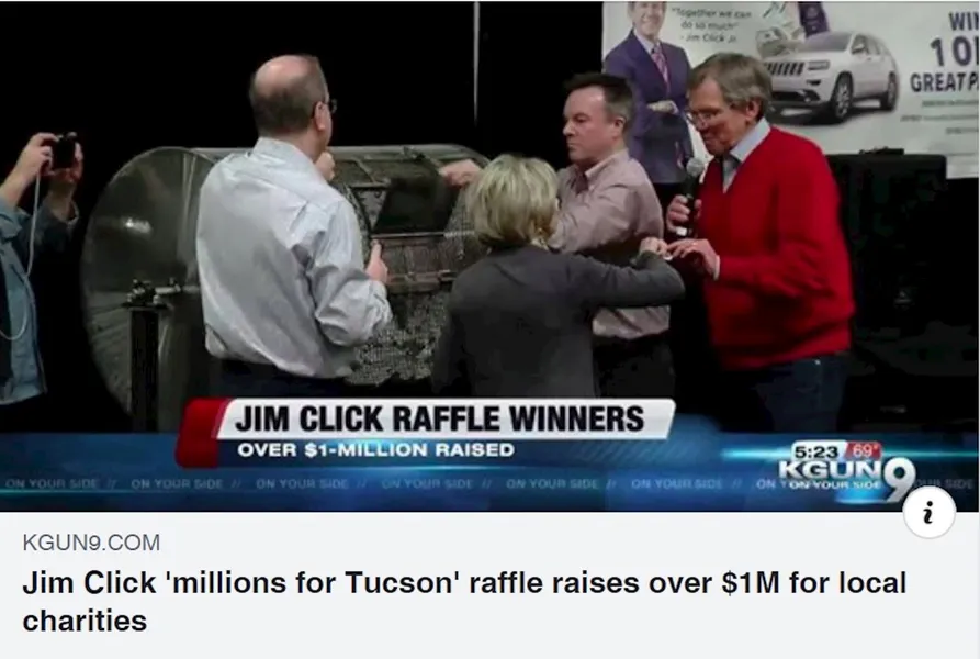 Local Television Partner KGUN9 and the Millions for Tucson Raffle