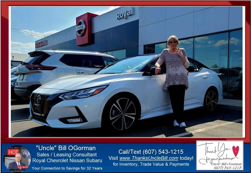 Once again Donna Coye and her family trusted "Uncle" Bill OGorman and Royal Nissan of Cortland!