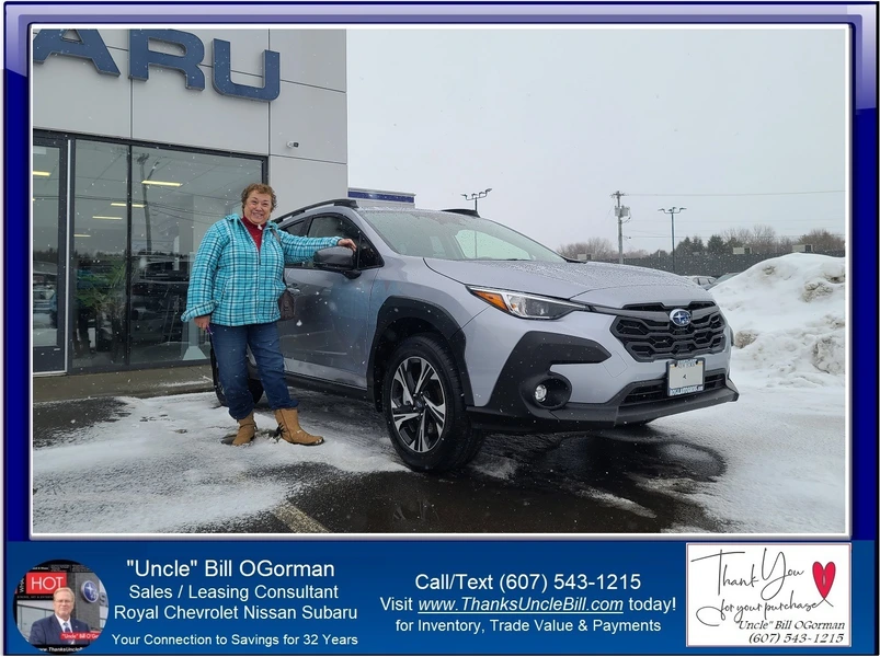 Thank you Benita Dipietro!  Another New Ride from "Uncle" Bill and Royal Subaru!