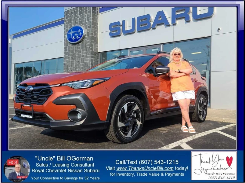 Congratulations to Jody!  She reserved this incoming Subaru with "Uncle" Bill and Royal Subaru