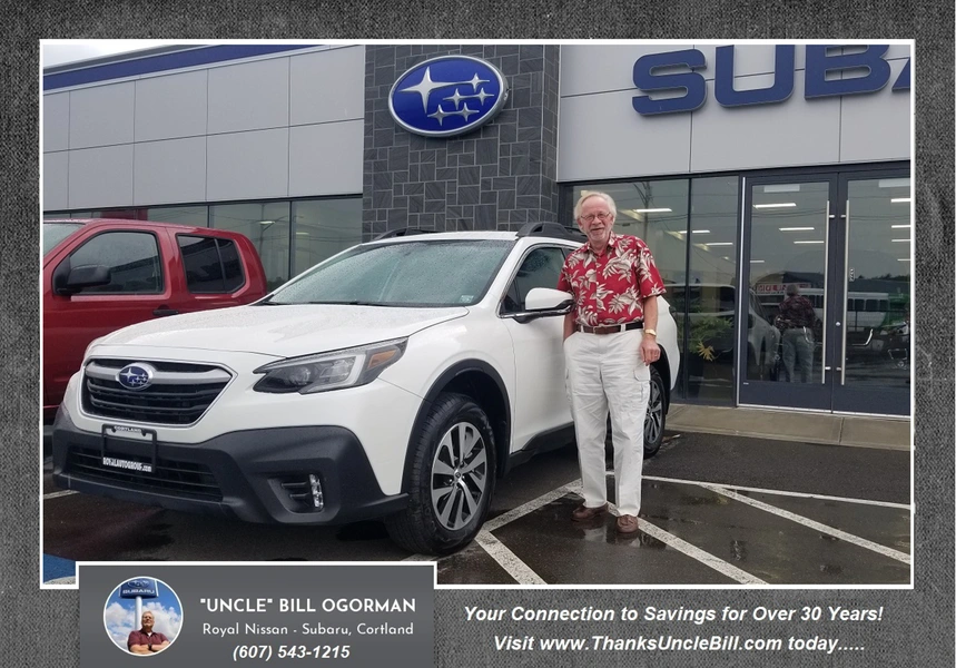 Congratulations to David!  He found the vehicle he wanted with Royal Subaru and "Uncle" Bill OGorman