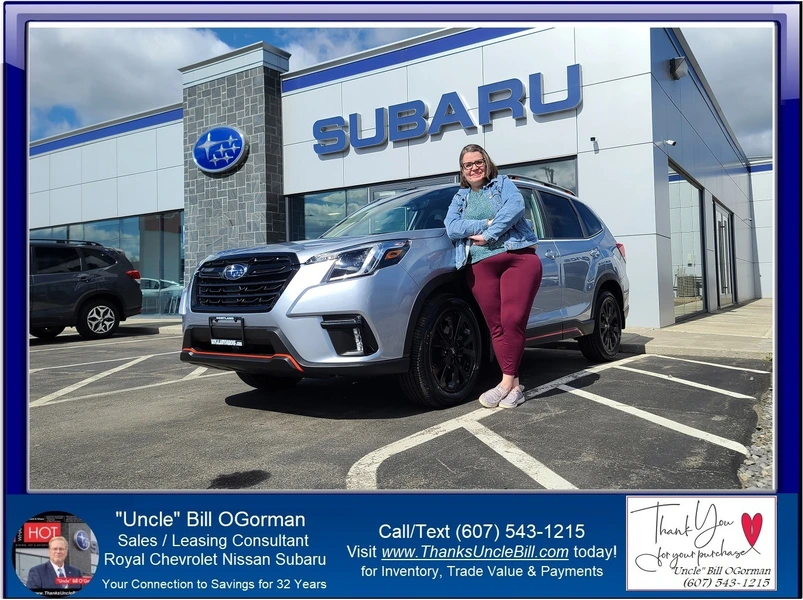 Once again, Krista Natale found exactly what she wanted with "Uncle" Bill and Royal Subaru