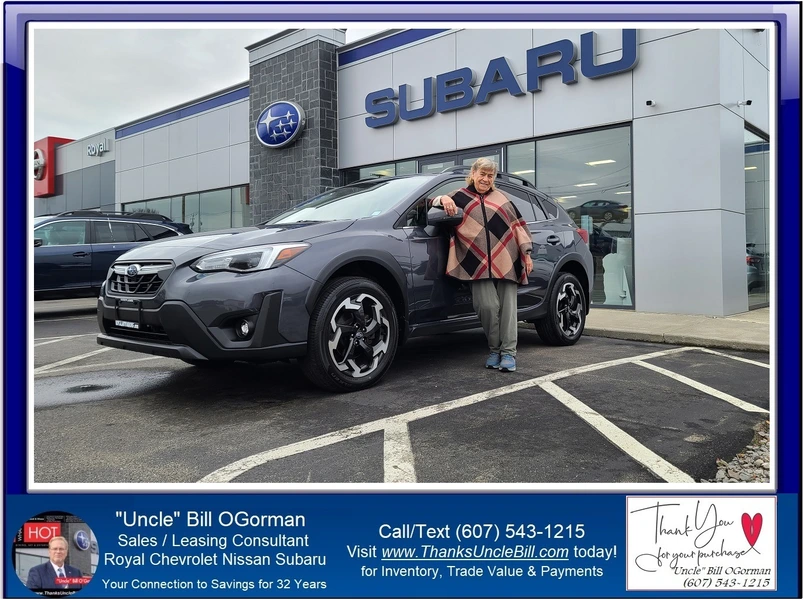 Congratulations to Lila Pizzola who wanted something different from "Uncle" Bill and Royal Subaru