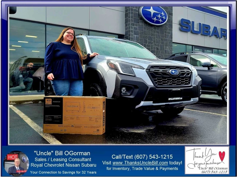 Meet Lynette Cruger of Truxton NY and her very FIRST NEW CAR from "Uncle" Bill OGorman and Royal