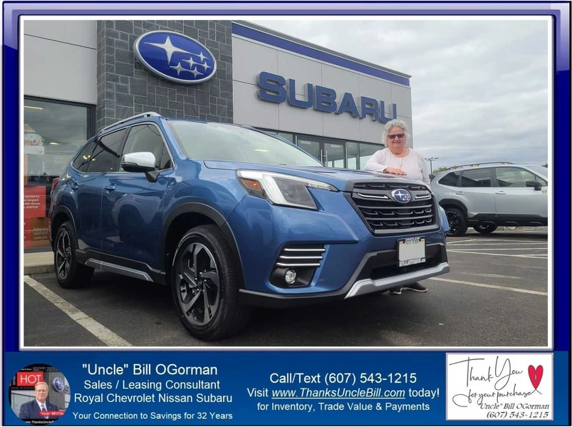 Congratulations to Linda Morgan who Special Ordered her New Subaru from "Uncle" Bill OGorman