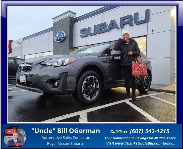 Congratulations to Linda Carlisle and her Brand New Subaru Crosstrek from "Uncle" Bill and Royal!