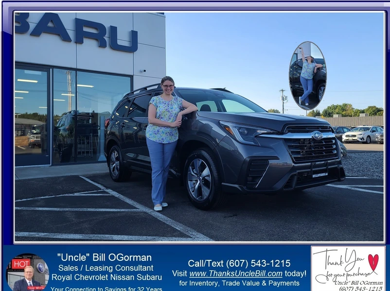 It was time.  We talked about it but timing was off.  Now Mary Beth has her New Subaru Ascent!