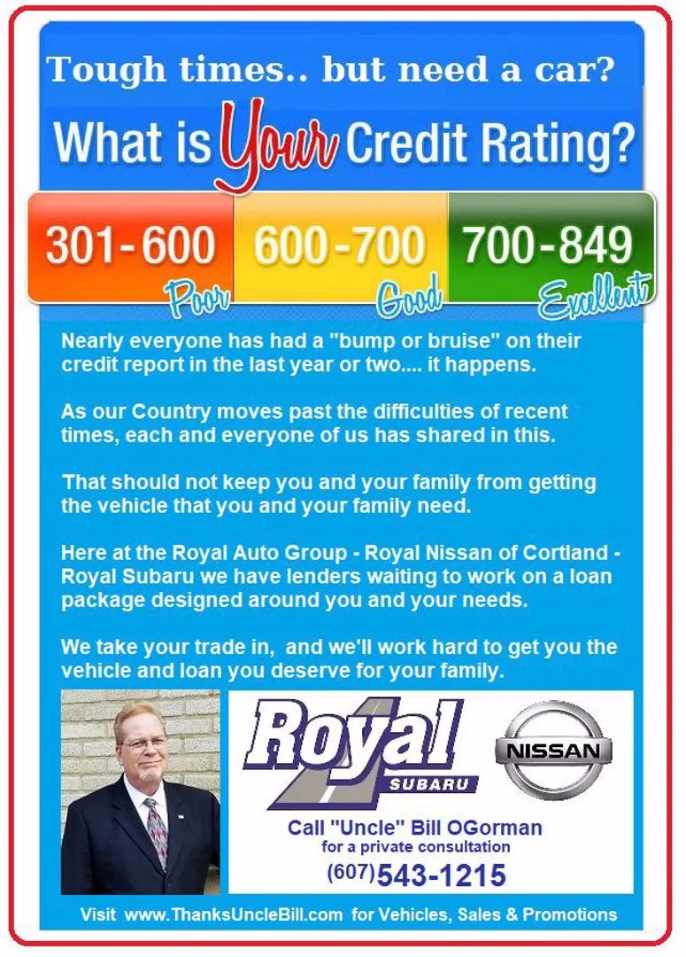 ASK "UNCLE" BILL  -  Can You Buy a Car If You Have Credit Bumps & Bruises?