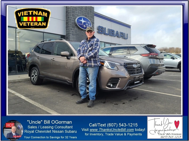 Gene Barnes needed to upgrade his vehicle so he visited with "Uncle" Bill and Royal Subaru