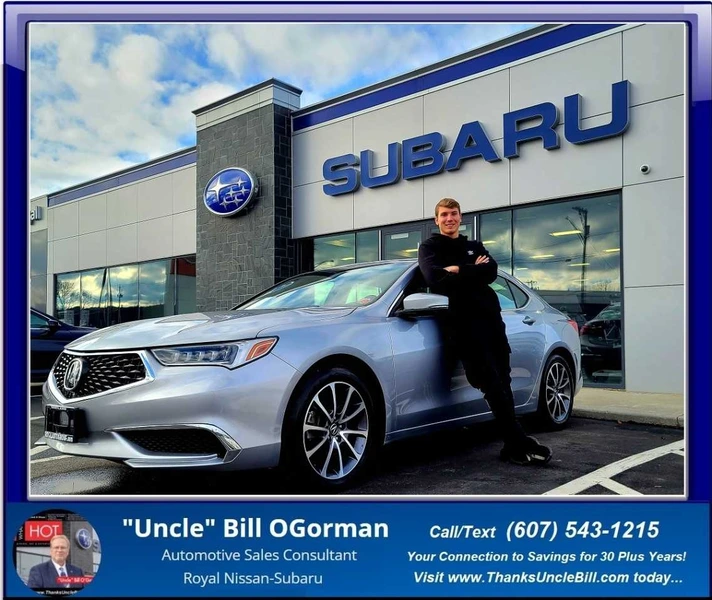 Congratulations AJ on getting the car you really wanted... the Acura TLX from "Uncle" Bill & Royal!